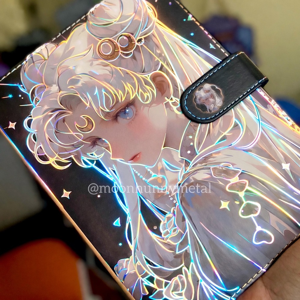 NEW Goth Anime PU Leather Binder Waifu Sailor Moon Goth Punk A5 Journal Notebook